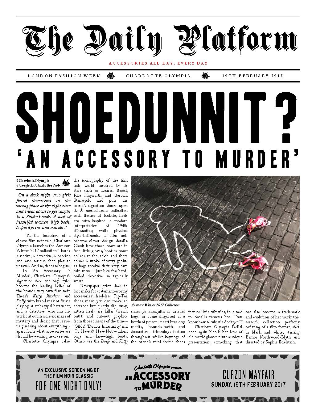 Charlotte Olympia AW17_Newspaper_Page_01