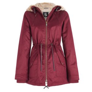 Woman_HoodLambParka_Burgundy_$378USD
