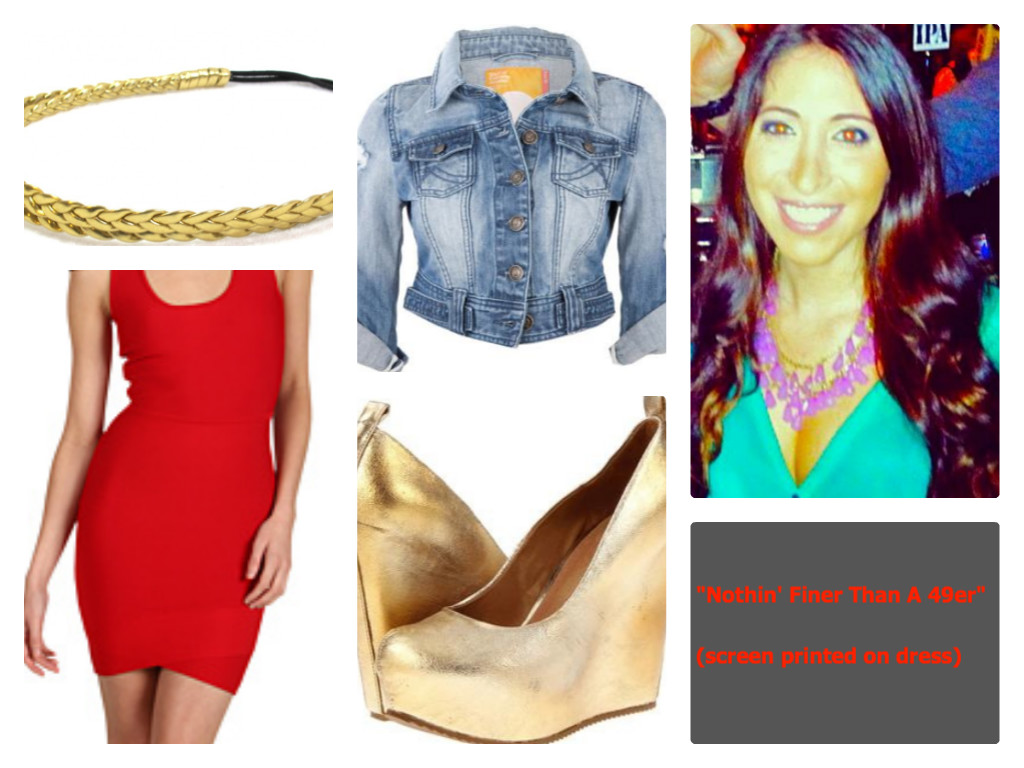 Aarin Super Bowl Outfit